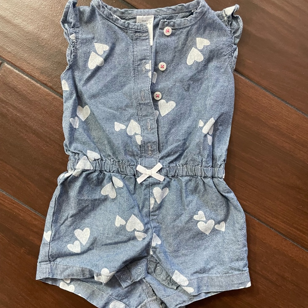 Carter’s baby girl heart romper